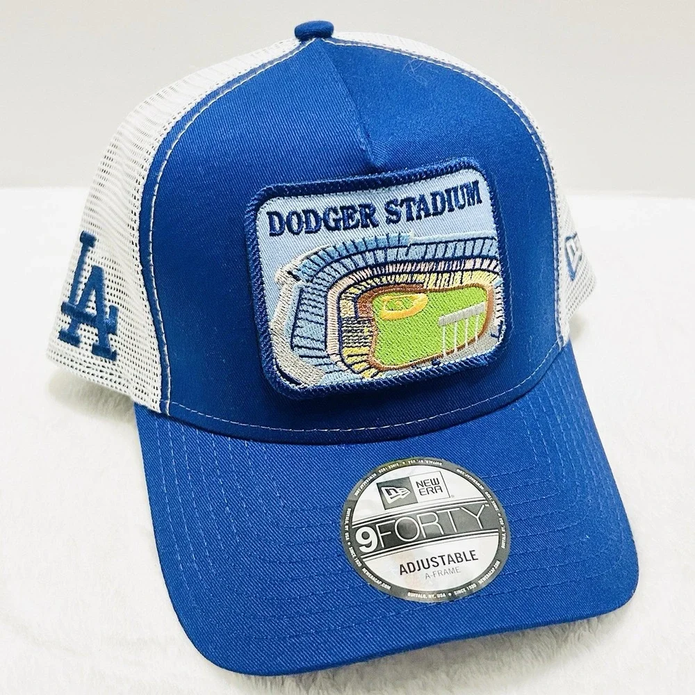 New Era Los‎ Angeles Dodgers Stadium 9FORTY A-Frame Snapback Hat Cap Adjustable